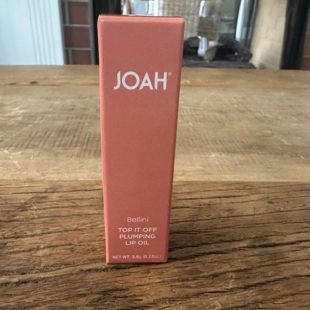 NEW IN BOX Korean JOAH Top it Off Plumping Lip Oil ~ Bellini 🍑